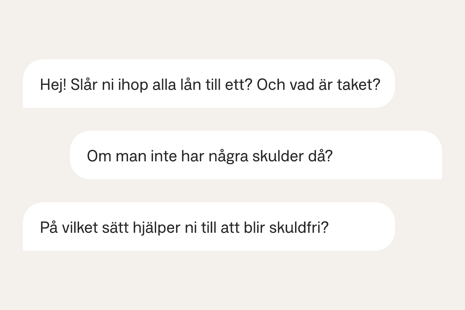 Pratbubblor med kommentarer som Anyfin fått.